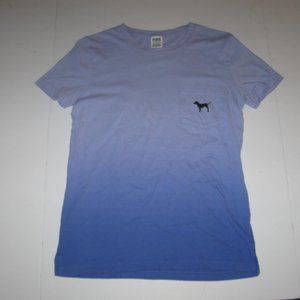 PINK Oversized Pocket Tee Short Sleeve OMBRE